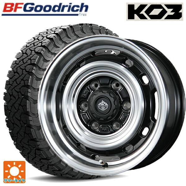 195/80R15 107S BFグッドリッチ オールテレーン TA KO3 ホワイトレター 正規品 トピー ランドフット XFG GB/P 15-6J 国産車用 サマータイヤホイール4本セット