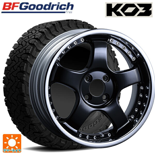 225/65R17 107/103S BFグッドリッチ オールテレーン TA KO3 ブラックレター 正規品 # タナベ SSR プロフェッサー SP1R ブラック 17-7J 国産車用 サマータイヤホイール4本セット｜タイヤホイール専門店コニシタイヤ