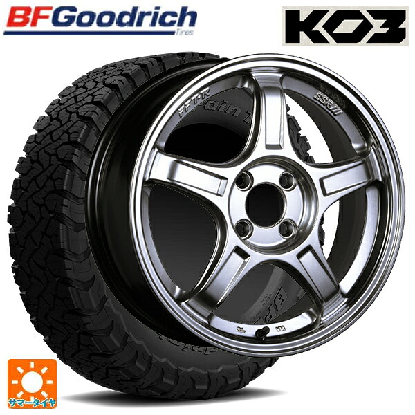 225/65R17 107/103S BFグッドリッチ オールテレーン TA KO3 ブラックレター 正規品 タナベ SSR GT X03 クロムシルバー 17-7J 国産車用 サマータイヤホイール4本セット