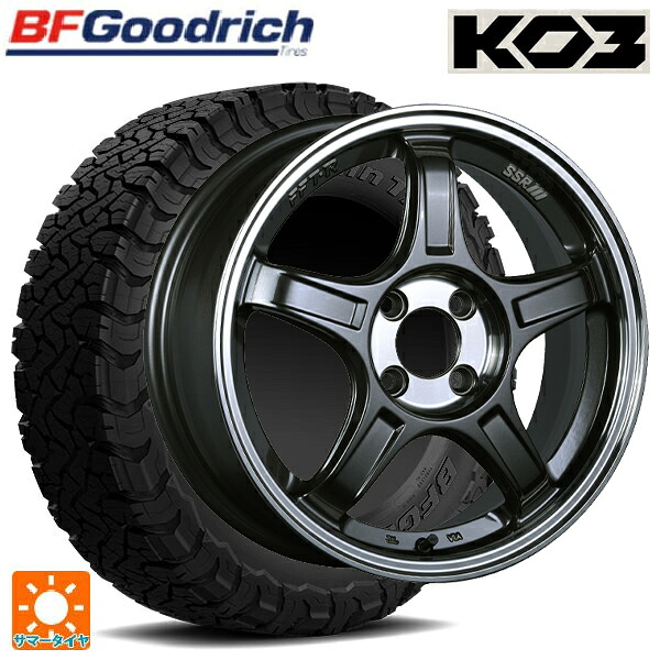 225/65R17 107/103S BFグッドリッチ オールテレーン TA KO3 ブラックレター 正規品 # タナベ SSR GT X03 マシンドグラファイトガンメタ＋スモーククリア 17-7J 国産車用 サマータイヤホイール4本セット｜タイヤホイール専門店コニシタイヤ 311,210円