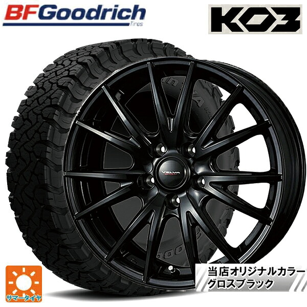 トヨタ アルファード(40系)用 225/65R17 107/103S BFグッドリッチ オールテレーン TA KO3 ブラックレター 正規品 ウェッズ ヴェルバ スポルト2 # グロスブラック 新品サマータイヤホイール 4本セット