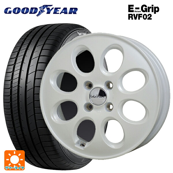 スズキ スペーシアベース(MK33)用 165/55R15 75V グッドイヤー エフィシェントグリップ RVF02 ホットスタッフ ララパーム オーバル PW 新品サマータイヤホイール 4本セット