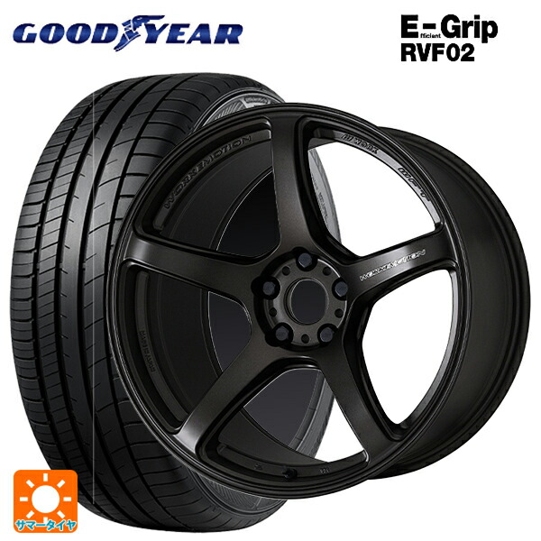 ホンダ ヴェゼル(RV系)用 215/55R17 98V XL グッドイヤー エフィシェントグリップ RVF02 ワーク エモーション T5R MGK 新品サマータイヤホイール 4本セット