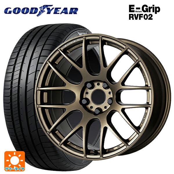 225/40R19 93W XL グッドイヤー エフィシェントグリップ RVF02 ワーク エモーション M8R AHG 19-8.5J 国産車用 サマータイヤホイール4本セット