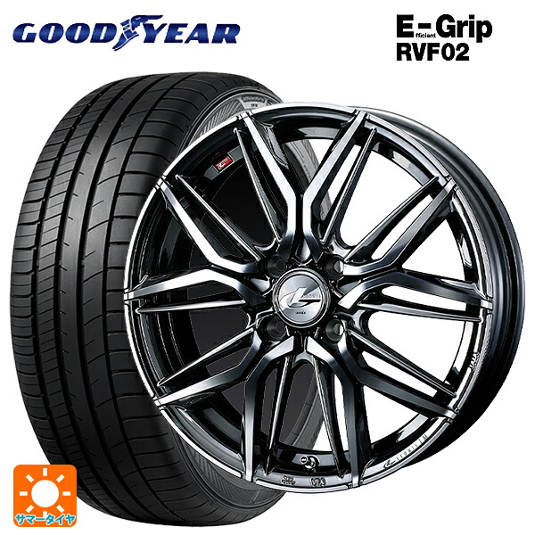 スズキ ハスラー(MR52/92S)用 165/65R14 79H グッドイヤー エフィシェントグリップ RVF02 ウェッズ レオニス LM BMCMC 新品サマータイヤホイール 4本セット