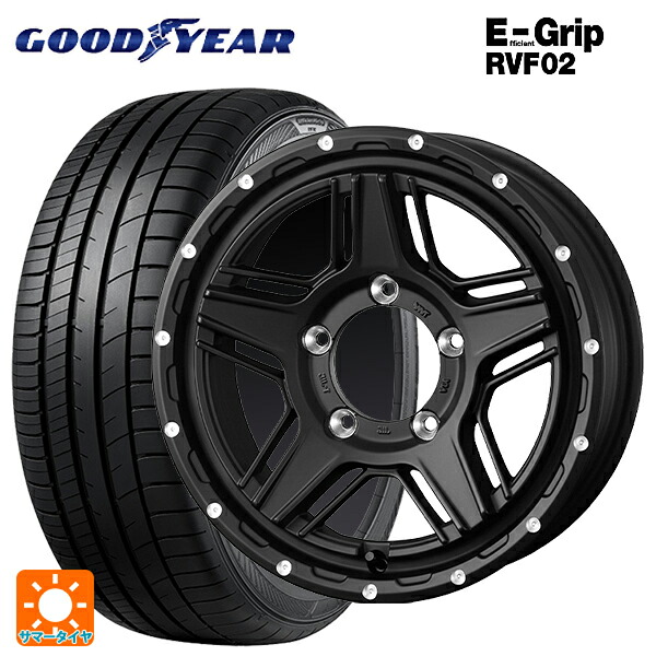 トヨタ ノア(90系)用 205/55R17 95V XL グッドイヤー エフィシェントグリップ RVF02 ウェッズ マッドヴァンス07 FULL MAT BLACK 新品サマータイヤホイール 4本セット｜タイヤホイール専門店コニシタイヤ 101,970円