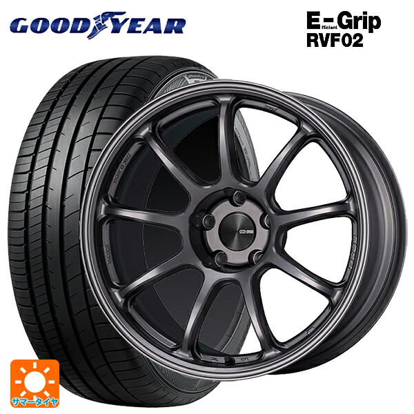 トヨタ アルファード(30系)用 235/50R18 101W XL グッドイヤー エフィシェントグリップ RVF02 エンケイ パフォーマンスライン PF09 DS 新品サマータイヤホイール 4本セット