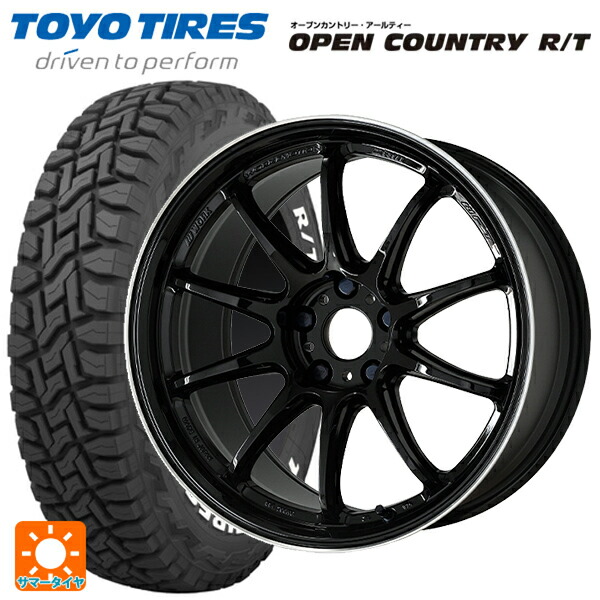トヨタ RAV4(50系)用 225/60R18 100Q トーヨー オープンカントリー RT ホワイトレター ワーク エモーション ZR10 BLKLC 新品サマータイヤホイール 4本セット