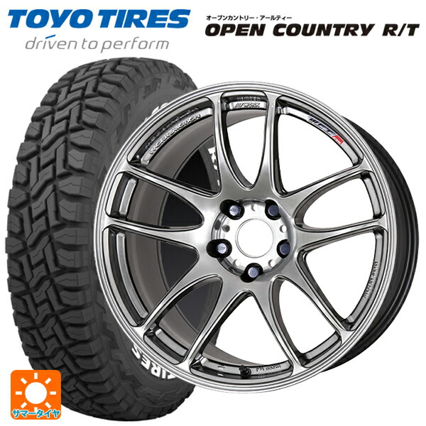 スバル レガシィアウトバック(BS系)用 225/60R18 100Q トーヨー オープンカントリー RT ホワイトレター ワーク エモーション CR極 GTS 新品サマータイヤホイール 4本セット