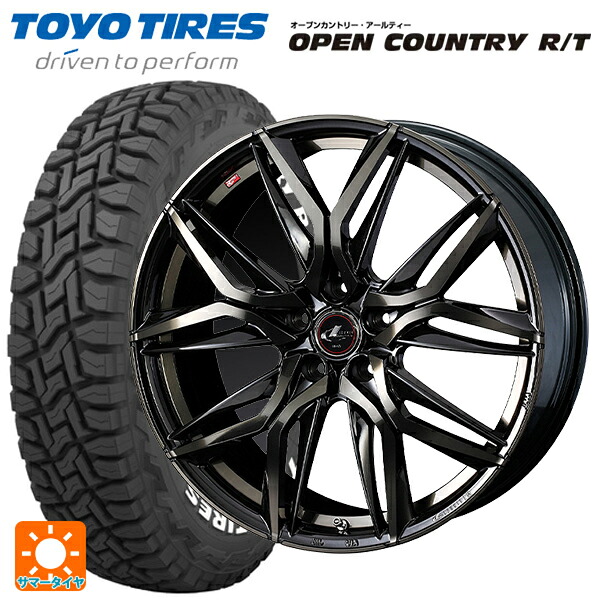 トヨタ ヤリスクロス(10系)用 215/65R16 109/107Q トーヨー オープンカントリー RT ホワイトレター ウェッズ レオニス LM PBMC/TI 新品サマータイヤホイール 4本セット