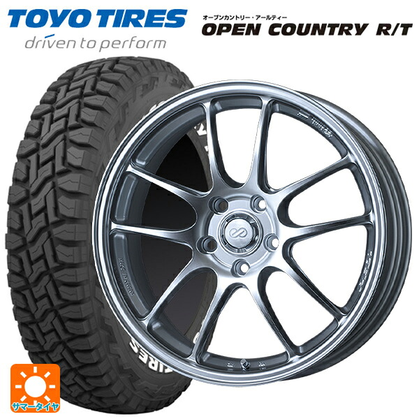 トヨタ ハリアー(80系)用 225/60R18 100Q トーヨー オープンカントリー RT ホワイトレター エンケイ パフォーマンスライン PF01 スパークルシルバー 新品サマータイヤホイール 4本セット
