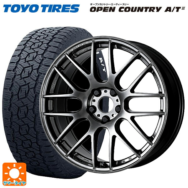 トヨタ bZ4X(11/15系)用 235/60R18 103H トーヨー オープンカントリー AT3 ホワイトレター ワーク エモーション M8R GTK 新品サマータイヤホイール 4本セット