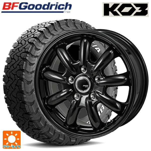215/70R16 100/97S BFグッドリッチ オールテレーン TA KO3 ホワイトレター 正規品 # ジャパン三陽 ザック JP209 グロスブラック 16-6.5J 国産車用 サマータイヤホイール4本セット｜タイヤホイール専門店コニシタイヤ