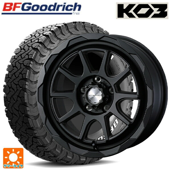 ミツビシ トライトン(GSRグレード)(LC2T)用 265/65R17 116/113S BFグッドリッチ オールテレーン TA KO3 ホワイトレター 正規品 # ウェッズ マッドヴァンス06 フルマットブラック 新品サマータイヤホイール 4本セット|タイヤホイール専門店コニシタイヤ