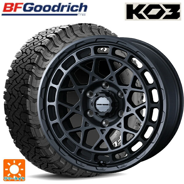 レクサス GX(250系)用 265/65R18 117/114S BFグッドリッチ オールテレーン TA KO3 ホワイトレター 正規品 ウェッズ マッドヴァンス X タイプM フルマットブラック 新品サマータイヤホイール 4本セット