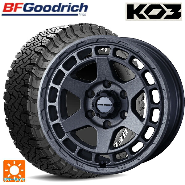 トヨタ ハイラックス(120系)用 265/65R17 116/113S BFグッドリッチ オールテレーン TA KO3 ホワイトレター 正規品 ウェッズ マッドヴァンス X タイプS フリントグレイ 新品サマータイヤホイール 4本セット