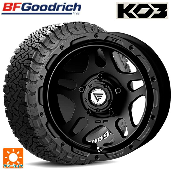 在庫有 スズキ ジムニーシエラ(74系)用 225/70R16 102/99S BFグッドリッチ オールテレーン TA KO3 ホワイトレター 正規品 # エクシズルライン デルタフォース オーバーランダー マットブラック 新品サマータイヤホイール 5本セット|タイヤホイール専門店コニシタイヤ
