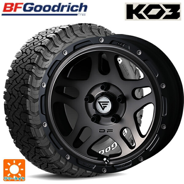 ミツビシ デリカD5(チューナーサイズ)(3DA系)用 225/75R16 115/112S BFグッドリッチ オールテレーン TA KO3 ホワイトレター 正規品 エクシズルライン デルタフォース オーバーランダー マットスモークポリッシュ 新品サマータイヤホイール 4本セット 285,440円