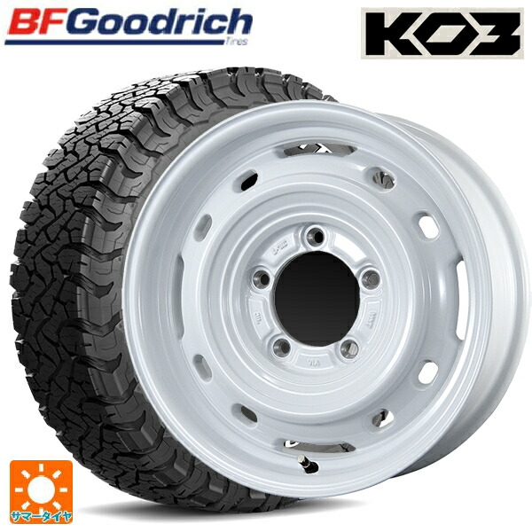 スズキ ジムニーノマド(JC74W)用 235/70R16 110/107S BFグッドリッチ オールテレーン TA KO3 ホワイトレター 正規品 トピー ランドフット XFG WH 新品サマータイヤホイール 4本セット