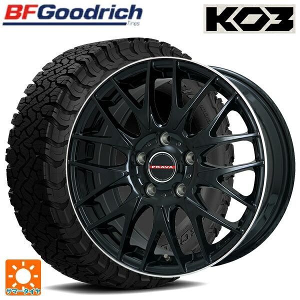 215/65R16 103/100S BFグッドリッチ オールテレーン TA KO3 ブラックレター 正規品 ビックウェイ レイシーン プラバ 9M Jr2 GBK/ﾘﾑP 16-6.5J 国産車用 サマータイヤホイール4本セット｜タイヤホイール専門店コニシタイヤ 108,895円