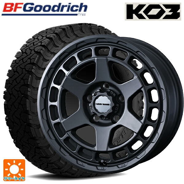 215/65R16 103/100S BFグッドリッチ オールテレーン TA KO3 ブラックレター 正規品 ウェッズ マッドヴァンス X タイプS フルマットブラック 16-7J 国産車用 サマータイヤホイール4本セット｜タイヤホイール専門店コニシタイヤ 121,325円