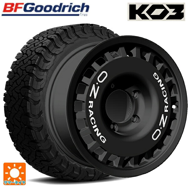 215/65R16 103/100S BFグッドリッチ オールテレーン TA KO3 ブラックレター 正規品 オーゼット レーシング ラリーレーシング 4&times;4 Matt Black 16-5.5J 国産車用 サマータイヤホイール4本セット｜タイヤホイール専門店コニシタイヤ