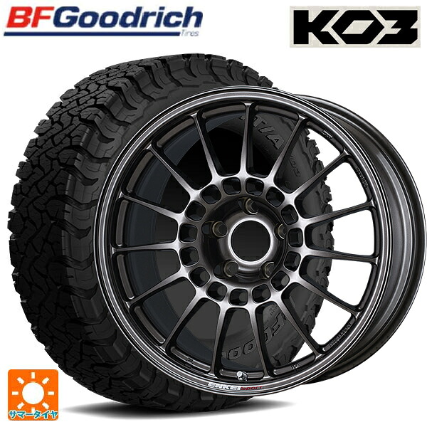 225/65R17 107/103S BFグッドリッチ オールテレーン TA KO3 ブラックレター 正規品 エンケイ エンケイスポーツ RC-T5 Dark Silver 17-7J 国産車用 サマータイヤホイール4本セット