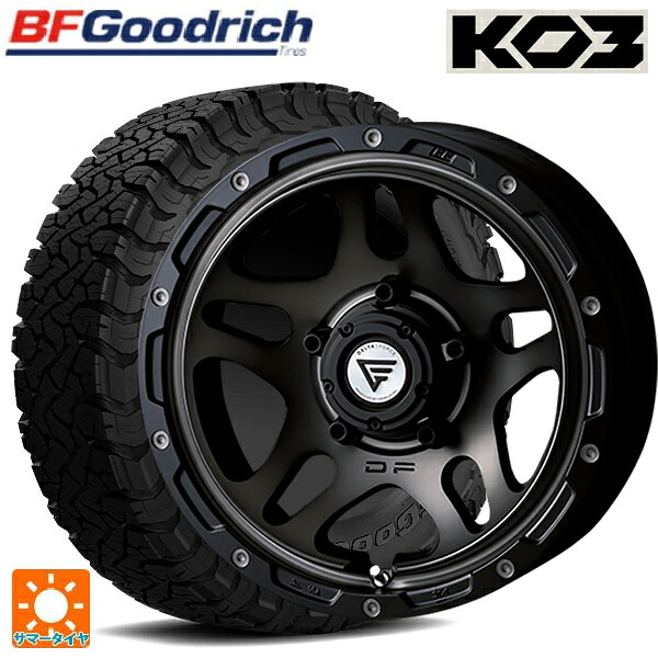 215/65R16 103/100S BFグッドリッチ オールテレーン TA KO3 ブラックレター 正規品 エクシズルライン デルタフォース オーバーランダー マットスモークポリッシュ 16-6J 国産車用 サマータイヤホイール4本セット｜タイヤホイール専門店コニシタイヤ