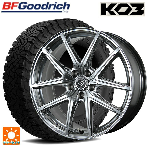 トヨタ ヴェルファイア(40系)用 225/65R17 107/103S BFグッドリッチ オールテレーン TA KO3 ブラックレター 正規品 トピー ロンギヌス アールイーエックス H/S 新品サマータイヤホイール 4本セット