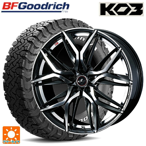 ミツビシ デリカD5(チューナーサイズ)(3DA系)用 225/75R16 115/112S BFグッドリッチ オールテレーン TA KO3 ホワイトレター 正規品 ウェッズ レオニス LM PBMC 新品サマータイヤホイール 4本セット