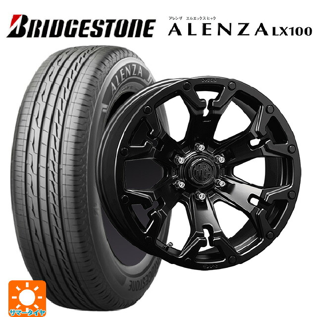 265/70R17 115S ブリヂストン アレンザLX100 正規品 # クリムソン MG ゴーレム マットブラック 17-8J 国産車用 サマータイヤホイール4本セット|タイヤホイール専門店コニシタイヤ