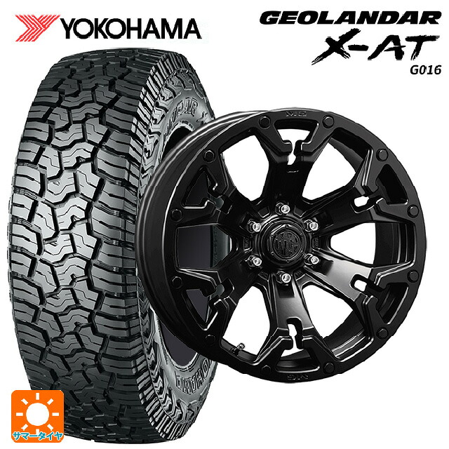トヨタ ランドクルーザープラド(150系)用 275/65R17 121/118Q ヨコハマ ジオランダー X-AT G016 ブラックレター 正規品 クリムソン MG ゴーレム マットブラック 新品サマータイヤホイール 4本セット