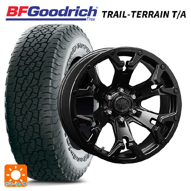 トヨタ ハイラックス(120系)用 265/65R17 112T BFグッドリッチ トレイルテレーン T/A ホワイトレター 正規品 クリムソン MG ゴーレム マットブラック 新品サマータイヤホイール 4本セット