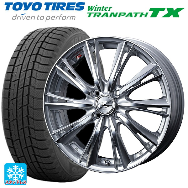 スズキ ハスラー(MR52/92S)用 2024年製 165/65R14 79Q トーヨー ウインタートランパス TX # ウェッズ レオニス WX HSMC 新品スタッドレスタイヤホイール 4本セット