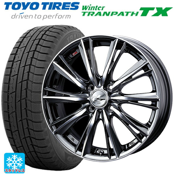 2024年製 165/65R14 79Q トーヨー ウインタートランパス TX # ウェッズ レオニス WX BMCMC 14-4.5J 国産車用 スタッドレスタイヤホイール4本セット
