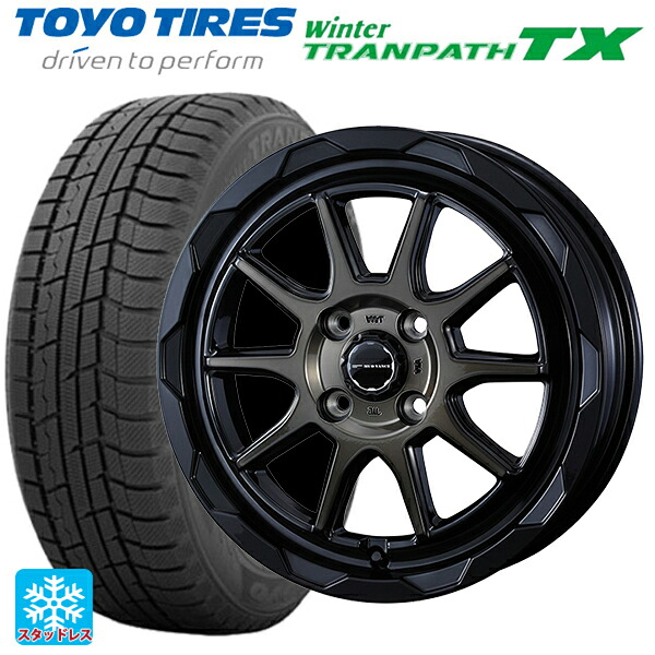 2024年製 165/65R14 79Q トーヨー ウインタートランパス TX # ウェッズ マッドヴァンス06 ブラックポリッシュブロンズクリア 14-4.5J 国産車用 スタッドレスタイヤホイール4本セット