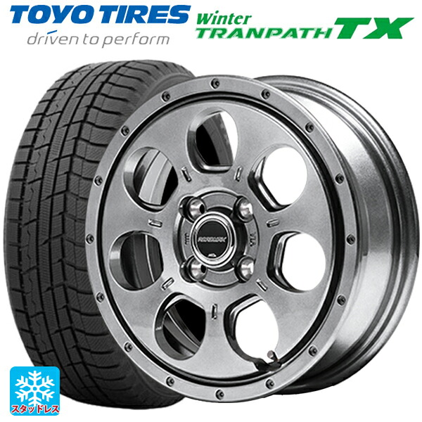 スズキ ハスラー(MR52/92S)用 2024年製 165/65R14 79Q トーヨー ウインタートランパス TX # エムアイディー MIDホイール マッドエージェント メタリックグレー 新品スタッドレスタイヤホイール 4本セット｜タイヤホイール専門店コニシタイヤ