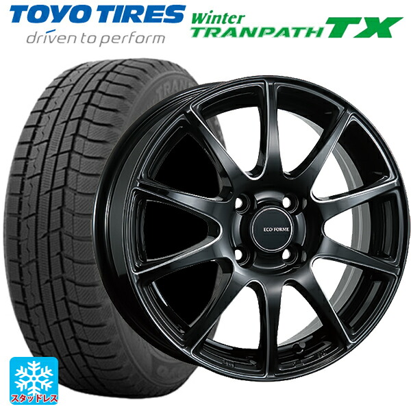 スズキ ハスラー(MR52/92S)用 2024年製 165/65R14 79Q トーヨー ウインタートランパス TX # ブリヂストン エコフォルム CRS23 B/MN 新品スタッドレスタイヤホイール 4本セット