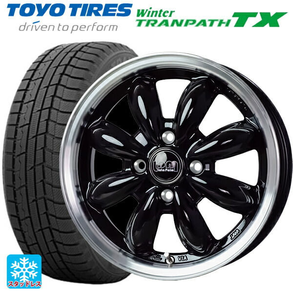 スズキ ハスラー(MR52/92S)用 2024年製 165/65R14 79Q トーヨー ウインタートランパス TX # ホットスタッフ ララパーム カップ2 BK/リムP 新品スタッドレスタイヤホイール 4本セット 56,617円