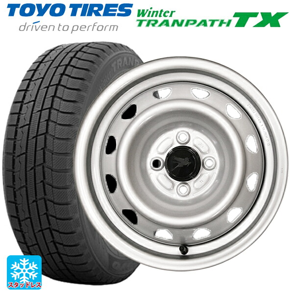 2024年製 165/65R14 79Q トーヨー ウインタートランパス TX # ウェッズ キャロウィン PC504S スチール(シルバー) 14-5J 国産車用 スタッドレスタイヤホイール4本セット