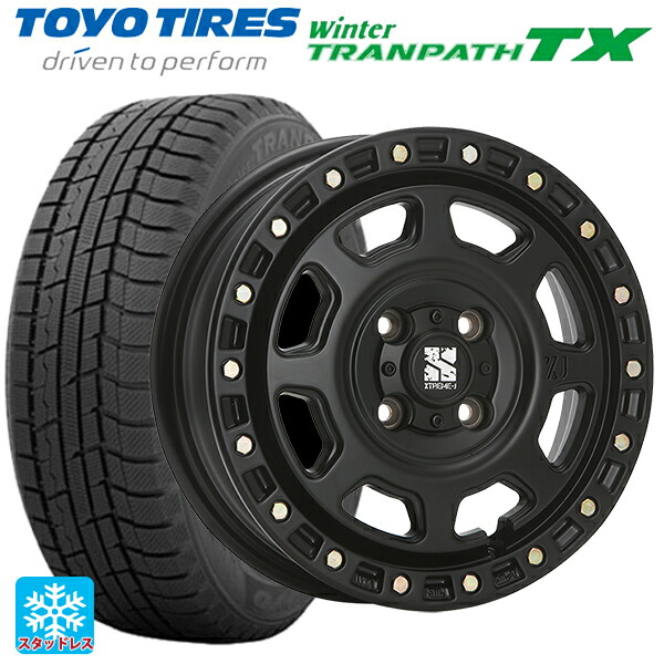 2024年製 165/65R14 79Q トーヨー ウインタートランパス TX # エムエルジェイ エクストリームJ XJ07 Satin Black 14-4.5J 国産車用 スタッドレスタイヤホイール4本セット｜タイヤホイール専門店コニシタイヤ