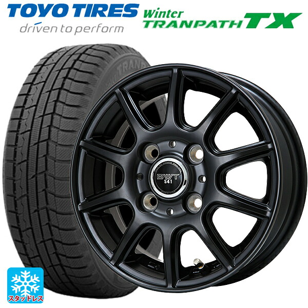 スズキ ハスラー(MR52/92S)用 2024年製 165/65R14 79Q トーヨー ウインタートランパス TX # ビックウェイ BWT541 # MB 新品スタッドレスタイヤホイール 4本セット