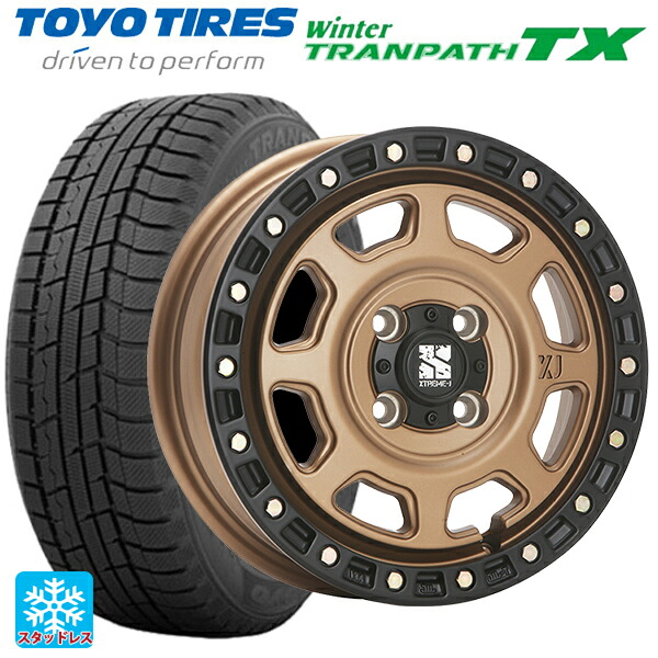 2024年製 165/65R14 79Q トーヨー ウインタートランパス TX # エムエルジェイ エクストリームJ XJ07 Matte Bronze　BKRim 14-4.5J 国産車用 スタッドレスタイヤホイール4本セット
