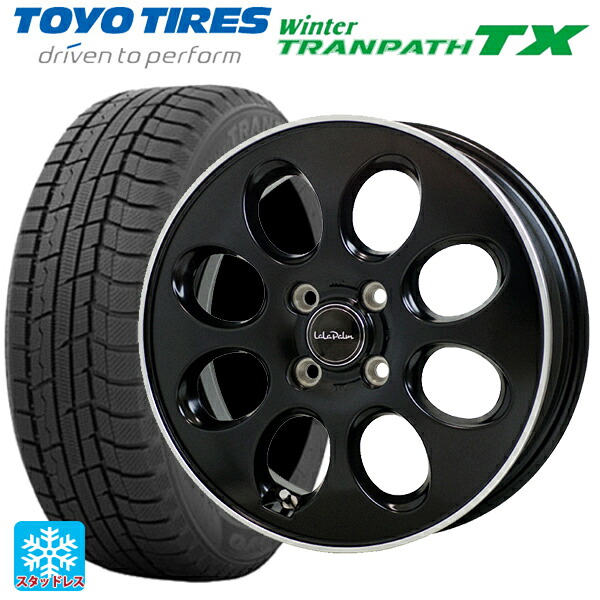 2024年製 165/65R14 79Q トーヨー ウインタートランパス TX # ホットスタッフ ララパーム オーバル GB/リムP 14-4.5J 国産車用 スタッドレスタイヤホイール4本セット