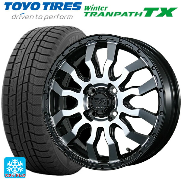 スズキ ハスラー(MR52/92S)用 2024年製 165/65R14 79Q トーヨー ウインタートランパス TX # トピー ヴァブロ RR-01 # MC 新品スタッドレスタイヤホイール 4本セット
