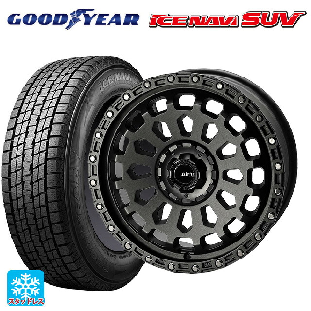 プジョー リフター()用 2025年製 215/60R17 96Q グッドイヤー アイスナビ SUV # 4×4エンジニアリング エアーG VULCAN MGM 新品スタッドレスタイヤホイール 4本セット
