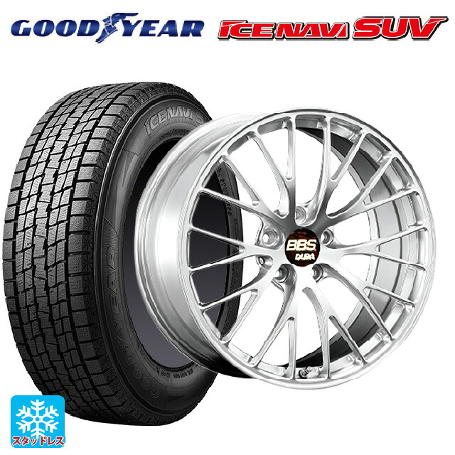 トヨタ bZ4X(11/15系)用 235/50R20 104Q グッドイヤー アイスナビ SUV # BBS RZ-D DS 新品スタッドレスタイヤホイール 4本セット