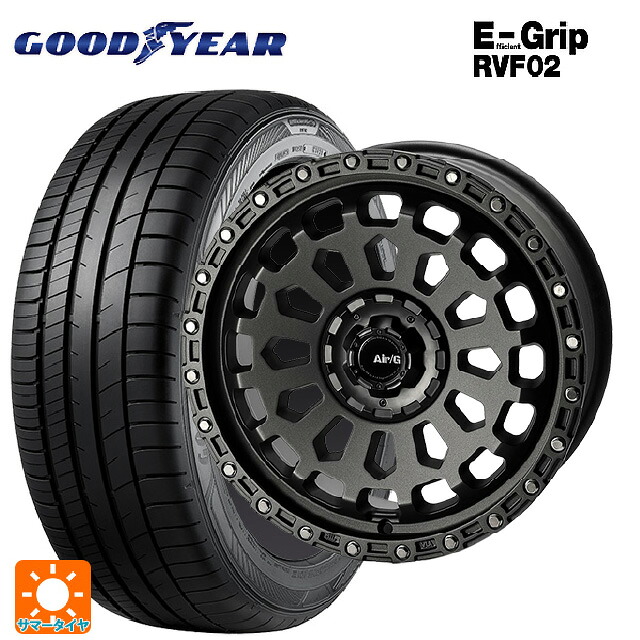 プジョー リフター(K9系)用 215/60R17 100H XL グッドイヤー エフィシェントグリップ RVF02 4×4エンジニアリング エアーG VULCAN MGM 新品サマータイヤホイール 4本セット