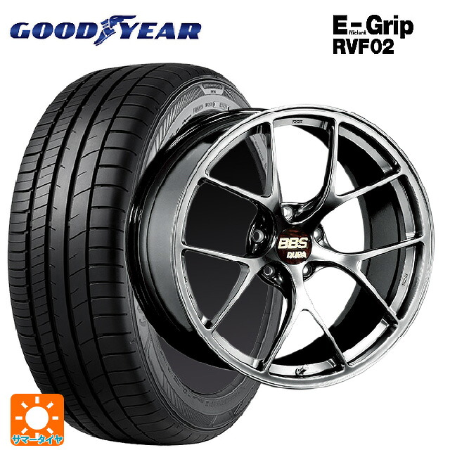 トヨタ アルファード(30系)用 245/40R20 99W XL グッドイヤー エフィシェントグリップ RVF02 BBS RI-D DB 新品サマータイヤホイール 4本セット