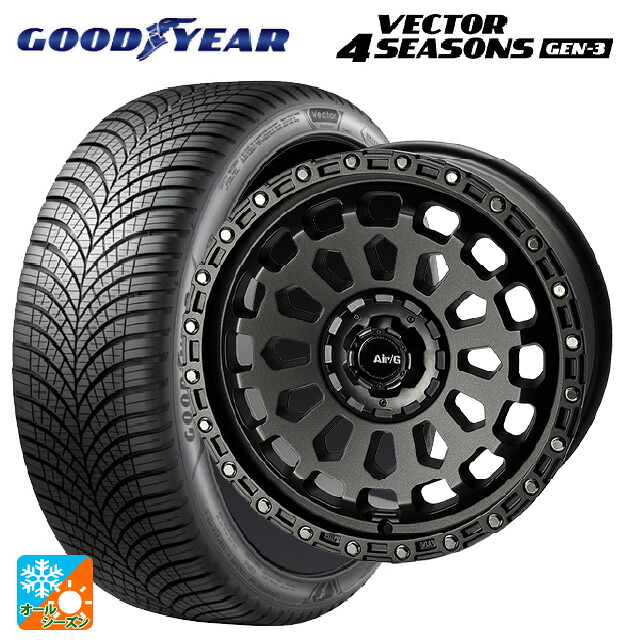 プジョー リフター()用 215/60R17 100V XL グッドイヤー ベクター4シーズンズ ジェン3 4×4エンジニアリング エアーG VULCAN MGM 新品オールシーズンタイヤホイール 4本セット